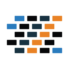 brick, construction, brick wall, brick wall construction icon
