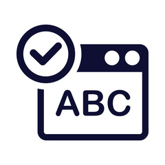 web, autocorrect, computer, online text autocorrect icon