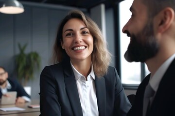 Business team working together