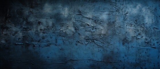 Obraz premium Rustic Blue Wall Surface - Generative ai
