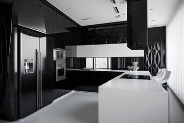 kitchen island, kitchen sink, modern kitchen, kitchen cabinets,modern home interior, modern kitchen appliances, kitchen cabinets, modern white kitchen, interior design, setting generative ai tool