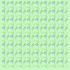 Spring Herbs Texture, Pattern, Background Vector