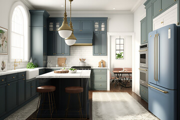 kitchen island, kitchen sink, modern kitchen, kitchen cabinets,modern home interior, modern kitchen appliances, kitchen cabinets, modern white kitchen, interior design, setting generative ai tool