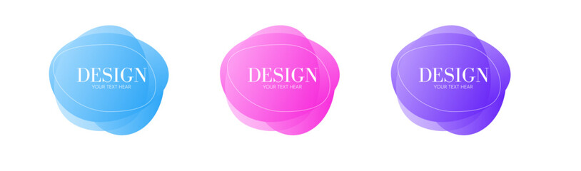 set of colorful eggs, Label