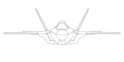 Illustration of Jet fighter pilot vector