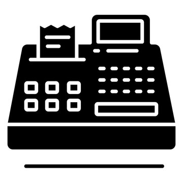 Solid Cash Register icon