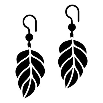 Solid Leaf earring icon