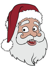 Illustration of Santa Claus vector