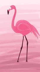 Pink flamingo
