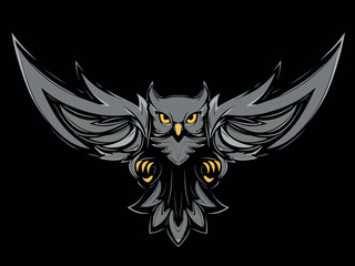 Illustration of owl vector