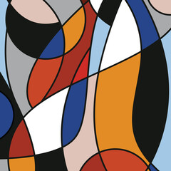 Pop Art vector image. Pop-art geometric colourful.Color splash abstract background for design.