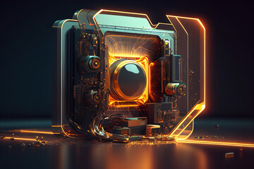 Fototapeta premium Creative high-tech illustrations