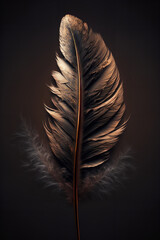 feather from copper Generative AI