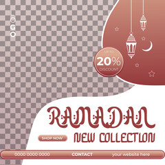 Ramadan Kareem New Collection Big Sale Social Media Post Design Template