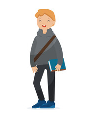 elementary school student. Back to school concept