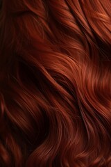 Beautiful red hair background, created with generative AI