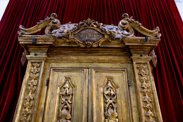 The 4 sephardic synagogues, Jerusalem old city, Israel. Sacred ark.