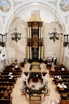 Hurva synagogue, Jerusalem old city, Israel.