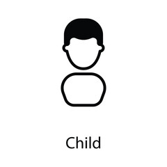 Child icon design stock illustration