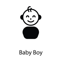 Baby boy icon design stock illustration