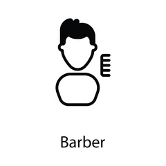 Barber icon design stock illustration