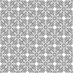 original lace weave. seamless floral pattern. guipure. black and white contour drawing. coloring book. print. pattern.