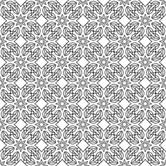 original lace weave. seamless floral pattern. guipure. black and white contour drawing. coloring book. print. pattern.