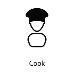 Cook icon design stock illustration