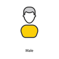 Male icon design stock illustration