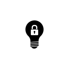 Business Patent Bulb icon isolated on transparent background