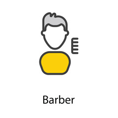 Barber icon design stock illustration
