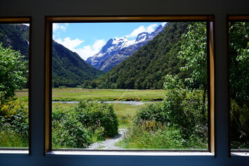 Stunning views along the Routeburn Track, Glenorchy, New Zealand.