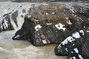 夕張市の千鳥ヶ滝の景色