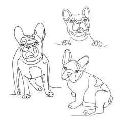 Fototapeta na wymiar Dogs vector illustration