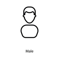 Male icon design stock illustration