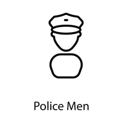 Police man icon design stock illustration