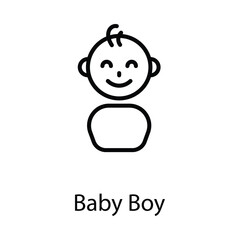 Baby boy icon design stock illustration