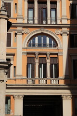 Galleria Sciarra Exterior Close Up in Rome, Italy