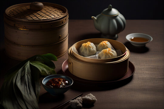 AI generated inset the small steamed bun