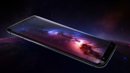 mobil phone, phone, space, star, sky, nebula, galaxy, universe, astronomy, stars, science, cosmos, fantasy, planet, illustration, deep