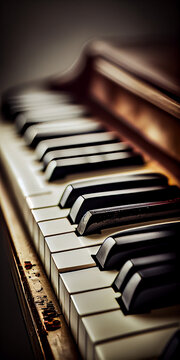 piano keys details