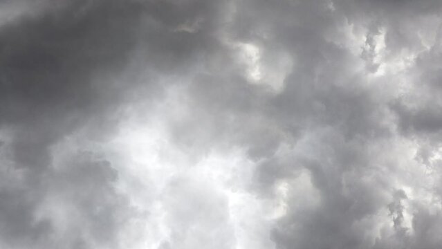 4k view of dramatic dark gray sky background