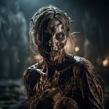 zombie portrait generated by a neural network
