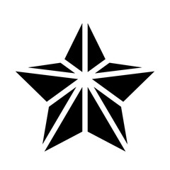 Obraz premium Christmas star glyph 