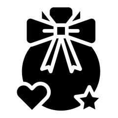 Christmas ball glyph 