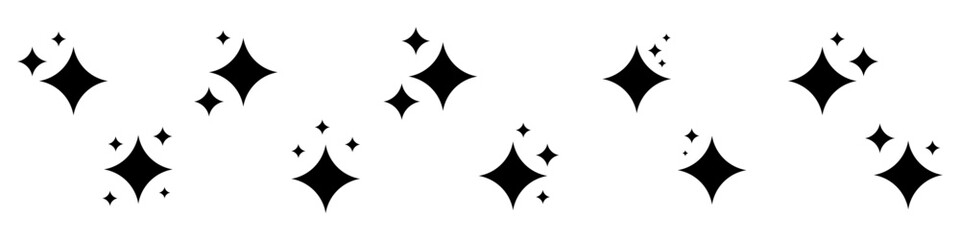 Sparkle star icons. Shine icons. Stars sparkles vector