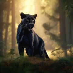 Panther in the forest