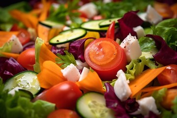 Vitamin vegetable salad. AI Generated