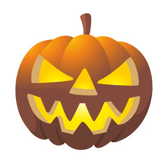 Halloween Kürbis mit transparentem Hintergrund