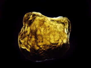 moldavite mineral isolated